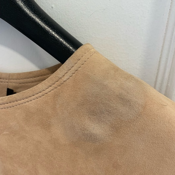 Balmain Pale Pink Suede Leather Top Size FR 38 - Picture 3 of 12